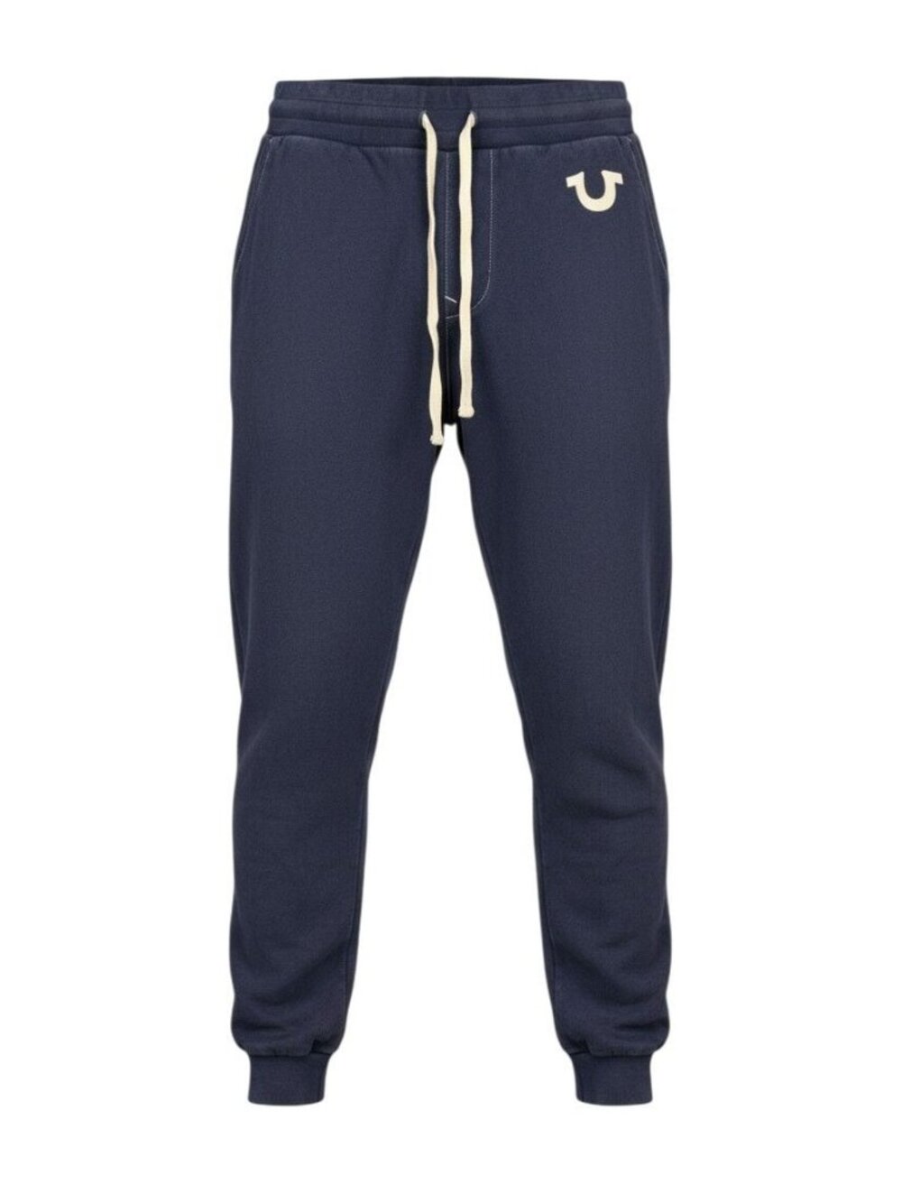 True Religion Mens Navy Jogger Sweatpants Drawstring Waist XL